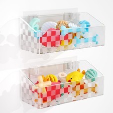 Bath Toy Storage Holder, Bathtub Toy Storage Quick-Dry, Clear Bath Toy Holder...