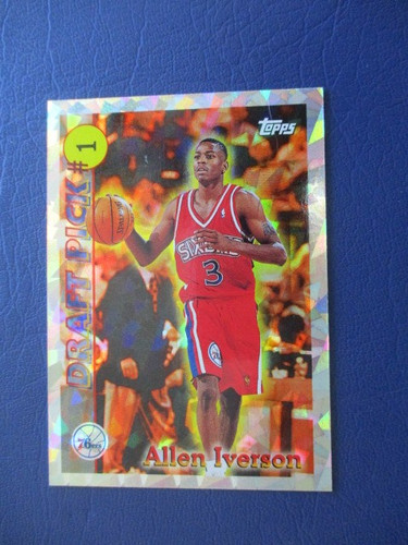 Allen Iverson #DP1 1996 Topps Draft Redemption card