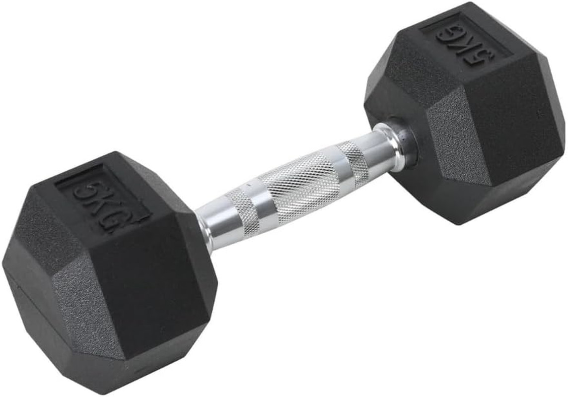 Manubrio Esagonale Da 5Kg Peso Palestra Fitness Bilanciere Ergonomico Profession