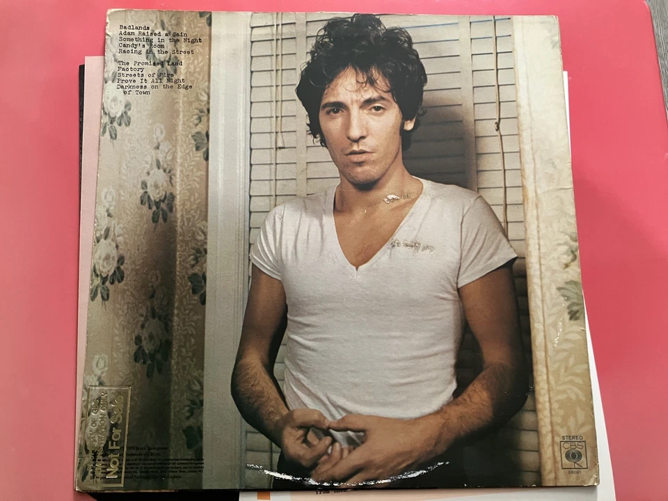 Bruce Springsteen Darkness On The Edge Of Town LP /Demo Stamp + Press Sheets - Image 3 of 4