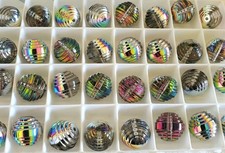 Vintage Swarovski 5030/4 12mm Art Deco beads Vitrail Medium 6pcs Rare