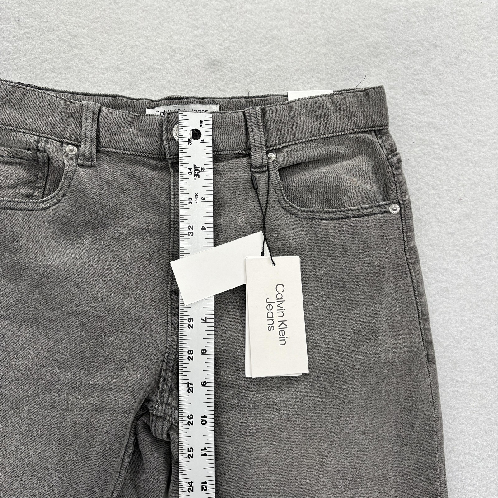Calvin Klein Jeans Kids 16 Gray Skinny Adjustable Waist Stretch Casual 30x30 NWT thumbnail 8