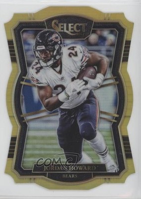 2017 Panini Select Premier Level Die-Cut Gold Prizm 4/10 Jordan Howard #101 8gd