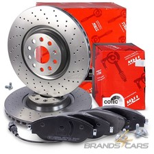 BREMBO SPORT-BREMSSCHEIBEN +BELÄGE VORNE FÜR AUDI Q3 SEAT CUPRA SKODA VW GOLF