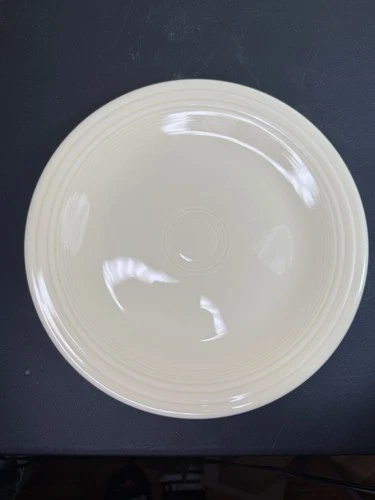 Fiesta Ivory Dinner Plate 10.5” Homer Laughlin USA WWB Lead Free Vintage Style