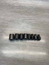 Sunex 8pc 3/8" Drive Metric 6-Point  Impact Socket Set 19 18 16 15 11 9 8 7mm