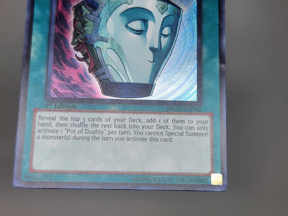 YuGiOh Pot of Duality DREV-EN062 1st Edition Secret Rare HP - Image 2 of 4