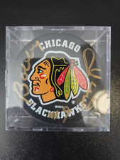 Bobby Hull #9 Hall of Famer Chicago Blackhawks Autographed Official NHL Puck