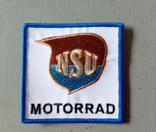 Ecusson Patch Tissus Thermocollant Moto MOTORRAD NSU B : 7,5 cm par 7,5 cm