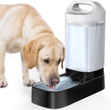 Automatic Dog Water Bowl Dispenser 2.4 Gallon Stainless Steel Gravity Pet Water