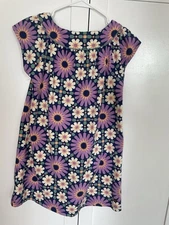 Tea Collection Girls Sz 10 Morocco Fes Tile Flutter Dress Nightfall 100% Cotton