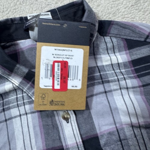 Camisa The North Face para mujer Berkeley novia camiseta de franela a cuadros con botones NUEVA - Imagen 9 de 15
