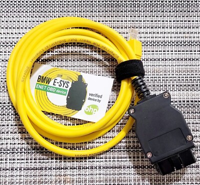 OHP ENET Cable BMW OBD | ICOM ISTA + Bootmod3 Bimmercode F- Series RJ45 OBD2 NEW