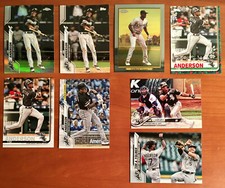 TIM ANDERSON Chrome, Refractor, Turkey Red, Holiday - 8 Baseball Card Lot