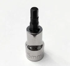 Kobalt 22345 5mm Hex Bit Socket 3/8" Drive USA