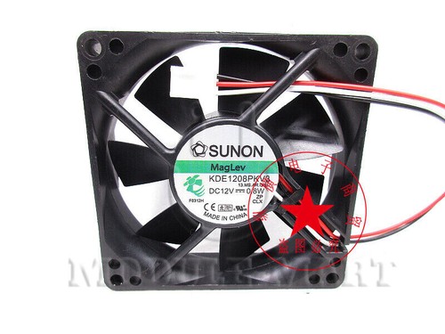 SUNON KDE1208PKV3 12V 0.8W 8CM 8020 3-wire cooling fan - 第 1/2 張圖片