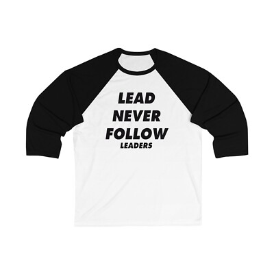 Lead Never Follow Leaders 34 Sleeve Base - Chief Chicago Drill y2k Unisex
