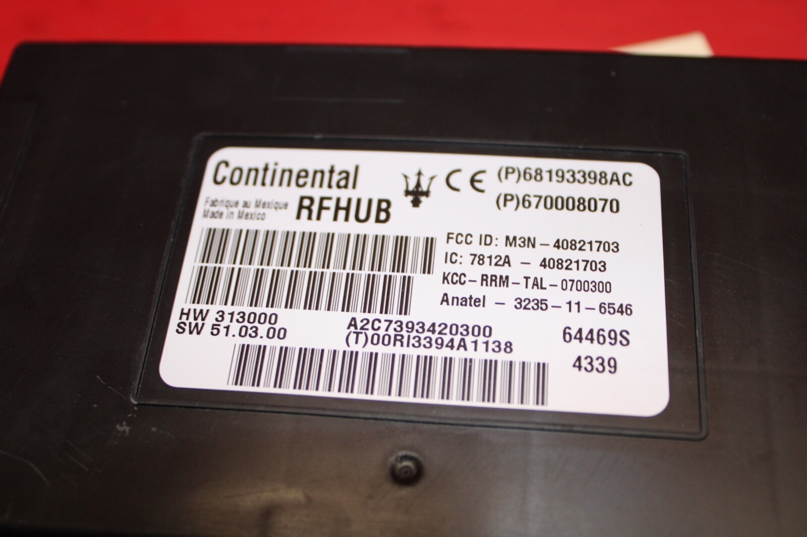 2014-2019 MASERATI GHIBLI M157 Q4 OEM PASSIVE KEYLESS ENTRY MODULE CONTROL UNIT