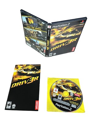 Sony PlayStation 2 PS2 CIB COMPLETE TESTED Driver 3 Driv3r BL