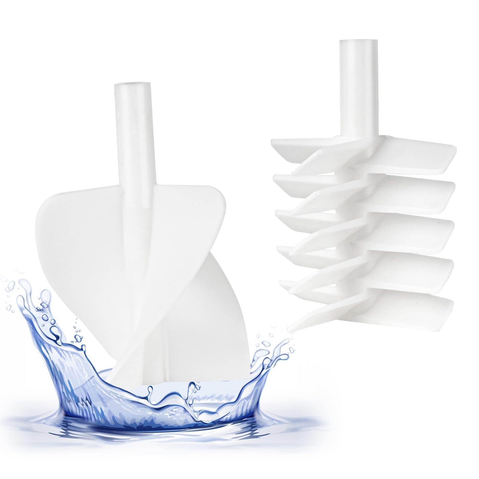 High Efficiency Resin Mixer Paddles 2pcs for Epoxy Casting Soap Making