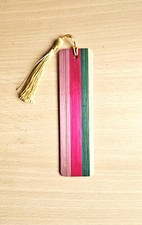 Marqueterie de paille  : marque pages en marqueterie de paille - fait main