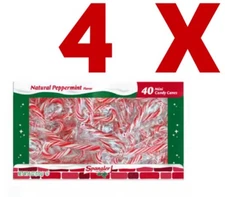Spangler Mini Christmas Candy Canes ~ 160 Count New In Sealed Boxes (4 Pack)