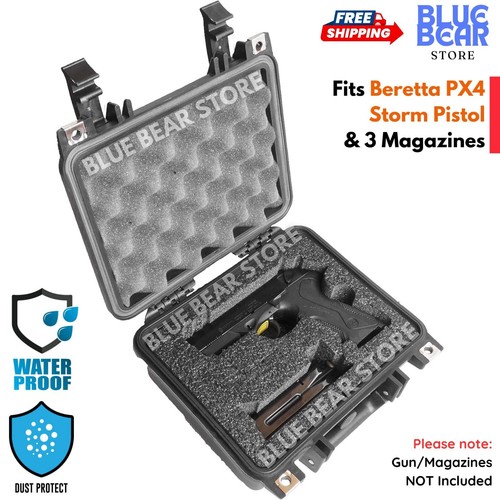 Hard Shell Travel Case Fit Beretta PX4 Storm Pistol Magazine Waterproof