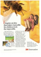 3M Innovation Imagine an Idea Possible for Children Vintage 1995 Print Ad