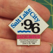 Kiwanis Pin - Salt Lake City '96 Shake It Up 81st Annual Convention June 1996