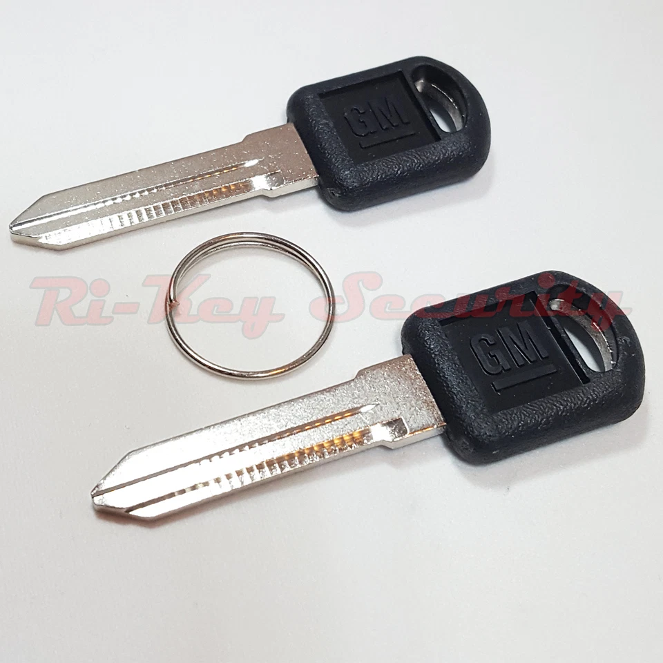 2 llaves originales OEM B89 con logotipo de GM para GMC Chevrolet Olds Pontiac hechas en EE. UU. Foto 3 de 4