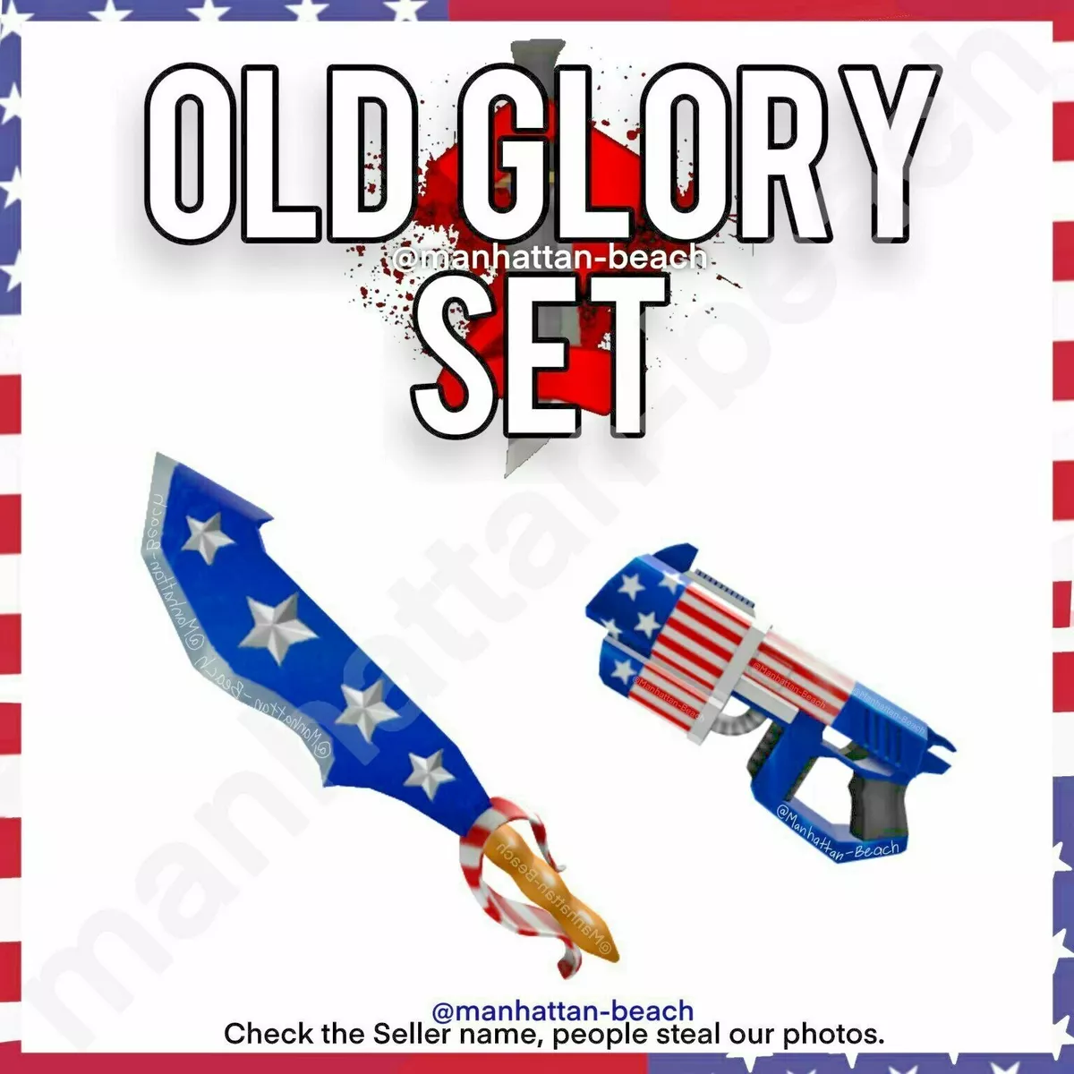 Roblox Murder Mystery 2 Mm2 Godlys OLD GLORY SET