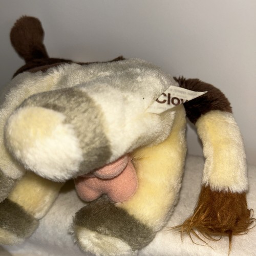 1977 VTG Russ Berrie Co CLOVER Beige Brown 11” COW Udders Plush Stuffed Animal - Picture 7 of 7