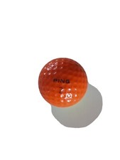Vintage PING GOLF BALL Orange Yellow Display No LOGO