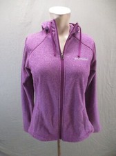 Columbia Size S Womens Purple Full Zip Stand Collar Pocket Athletic Jacket 398