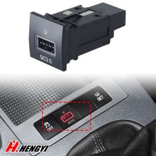 LED QC3.0 USB Port Hub Caricatore per Golf MK5/6 Jetta Scirocco 2003-10