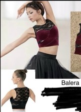 Balera Maroon  Black 2 Piece Skirt Set Dance Costume CM