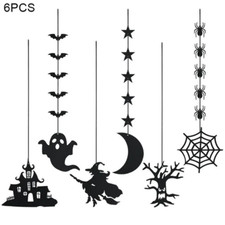 Spooky Bat Witch Ghost Hanging Halloween Ornament Party Supplies Home Decoration