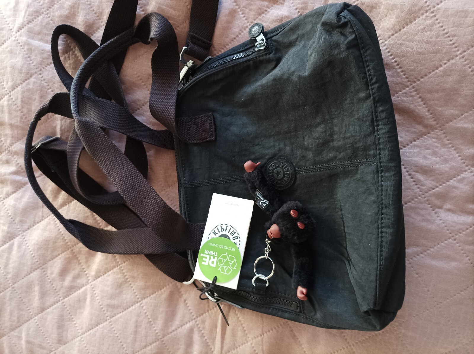 New Linzi Medium True Black Kipling Bag eBay