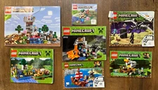 Lego Minecraft 7 Instruction Manuals Only