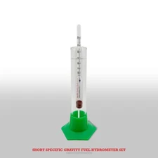 Specific Gravity Fuel 6" Hydrometer w/Test Jar & Reusable Custom Box