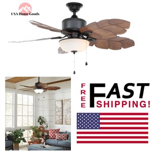 Natural Iron 52 Ceiling Fan Palm Cove Led Indoor Outdoor W