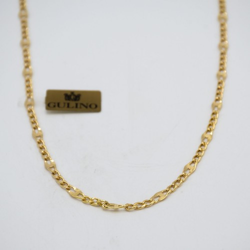 Collier En Or Jaune 18 Carats Pour Femme - Longueur 45 Cm, Fabriqué En Italie - Neuf étiqueté