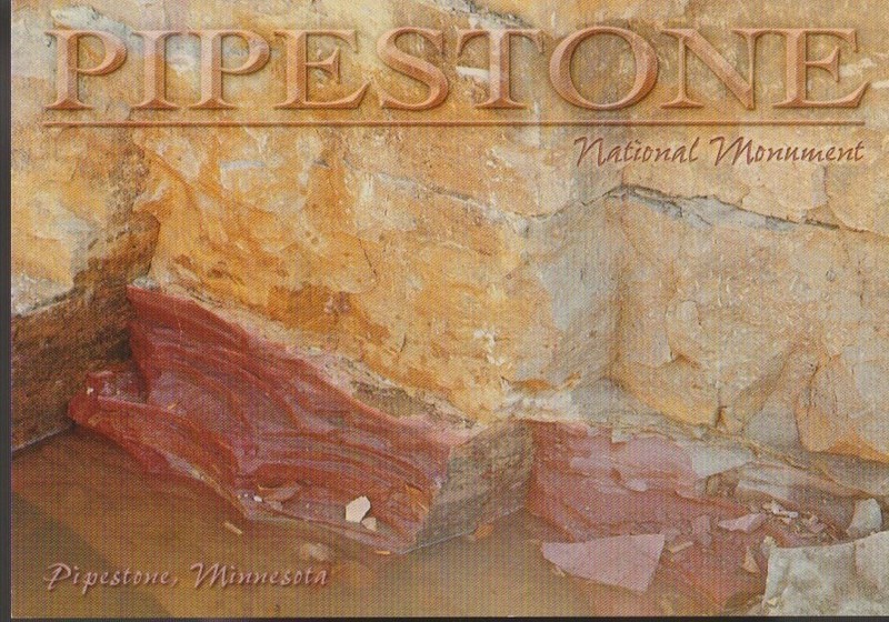 Unposted Postcard "Pipestone National Monument" Pipestone, Minnesota