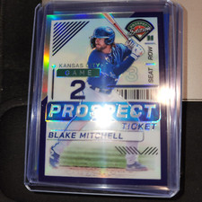 2024 PANINI BLACK HOLO PROSPECT ED #72 BLAKE MITCHELL RC 46/99 - KC ROYALS