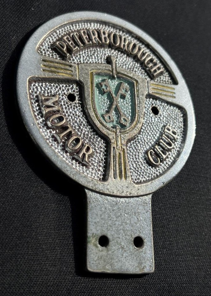 PETERBOROUGH MOTOR CLUB RALLY CROSS RACING MOTORSPORT VINTAGE CAR BADGE