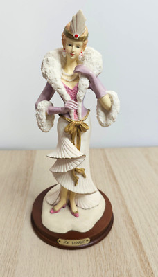 HERVORRAGENDE VINTAGE IN VOGUE ART DECO DAME FIGUR 12 1/2 ZOLL GROSS PERFEKT