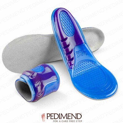 PEDIMEND  Fußpflege, Unterstützung & Rutschschutz Silikon Gel Orthesen Pad 1 PAAR UK