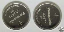 2 NEW PANASONIC CR2477 3V LITHIUM BATTERIES CR 2477 Expiration date 2028