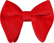 Velvet Bow Ties for Men Oversize Pre-tie Bowtie Tuxedo Bowties for Wedding