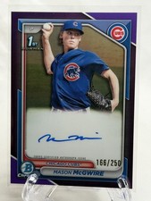 2024 Bowman Chrome Prospect Autograph Mason McGwire 1st AUTO Cubs Purple /250